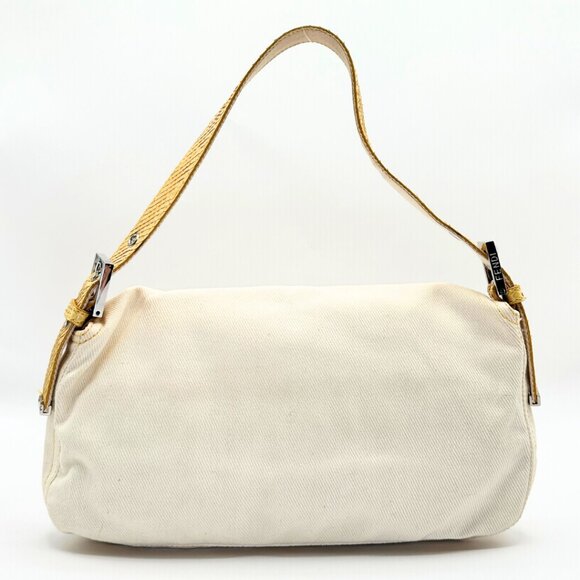 •SOLD•Vintage Fendi Denim and Python Baguette - Picture 3 of 9